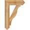 Ekena Millwork Funston Arts & Crafts Rough Sawn Bracket, Western Red Cedar, 6"W x 26"D x 38"H BKT06X26X38FST03RWR - alternate 2